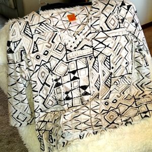 Ruby Road ladies print top,  Plus Size 2X